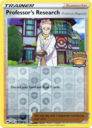 Professor's Research (178/202) (Regional Championship Promo) [Sword & Shield: Base Set] - Duel Kingdom