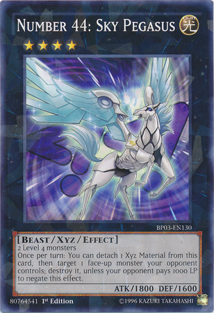 Number 44: Sky Pegasus [BP03-EN130] Shatterfoil Rare - Duel Kingdom