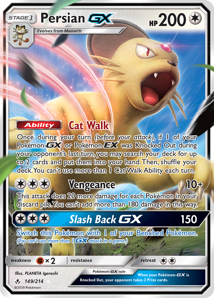 Persian GX (149/214) [Sun & Moon: Unbroken Bonds] - Duel Kingdom