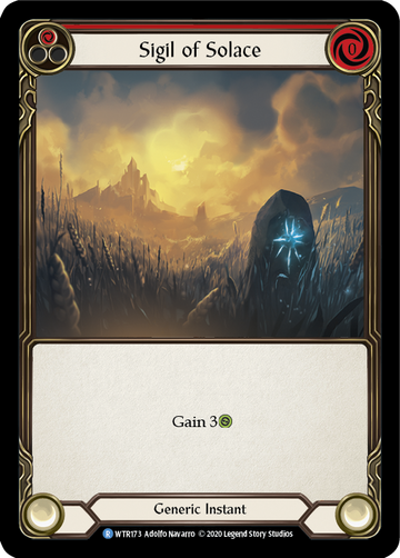 Sigil of Solace (Red) [WTR173] Unlimited Rainbow Foil - Duel Kingdom