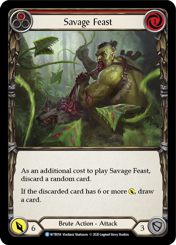 Savage Feast (Red) [WTR014] Unlimited Rainbow Foil - Duel Kingdom
