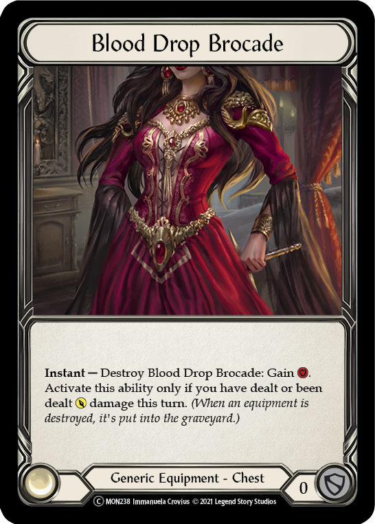 Blood Drop Brocade (Rainbow Foil) [U-MON238-RF] Unlimited Rainbow Foil - Duel Kingdom