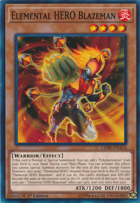 Elemental Hero Blazeman [LEHD-ENA16] Common - Duel Kingdom