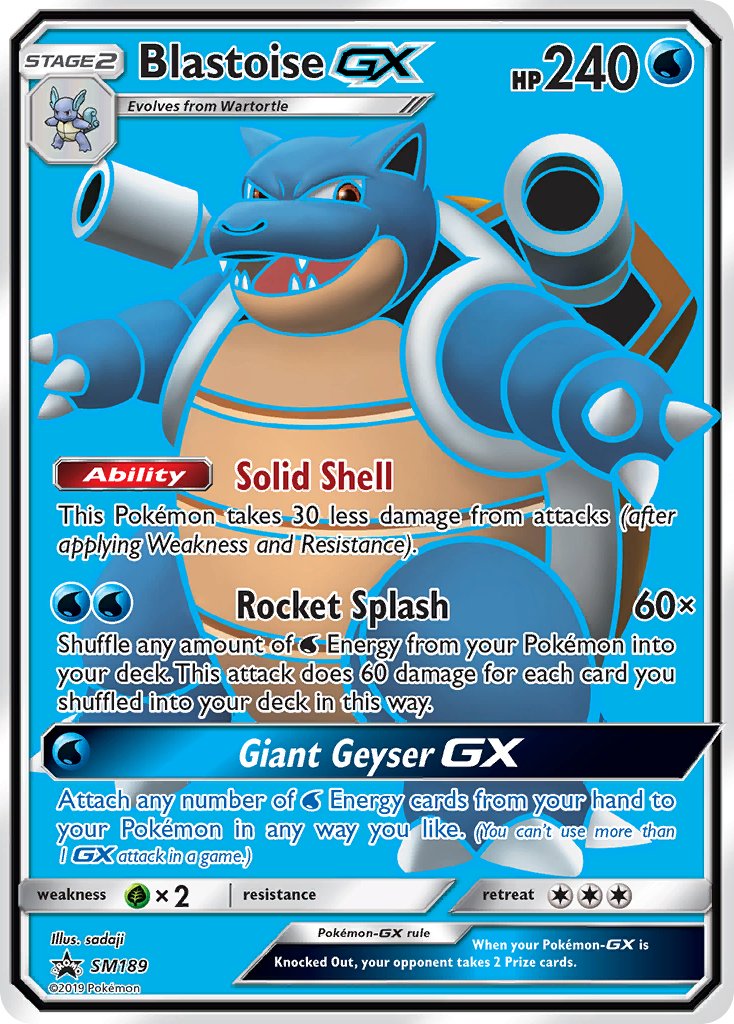 Blastoise GX (SM189) [Sun & Moon: Black Star Promos] - Duel Kingdom