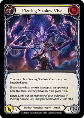 Piercing Shadow Vise (Yellow) (Rainbow Foil) [U-MON172-RF] Unlimited Rainbow Foil - Duel Kingdom