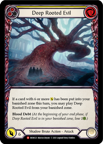Deep Rooted Evil (Rainbow Foil) [MON123-RF] 1st Edition Rainbow Foil - Duel Kingdom