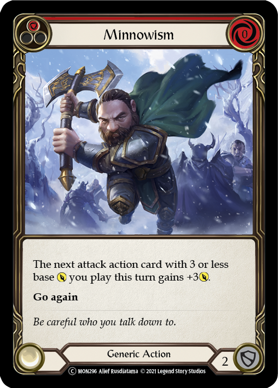 Minnowism (Red) (Rainbow Foil) [U-MON296-RF] Unlimited Rainbow Foil - Duel Kingdom