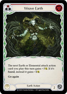 Weave Earth (Red) [U-ELE122] Unlimited Rainbow Foil - Duel Kingdom