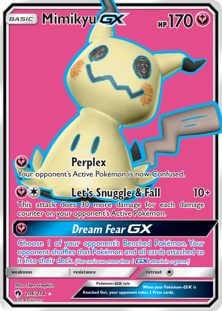 Mimikyu GX (206/214) [Sun & Moon: Lost Thunder] - Duel Kingdom