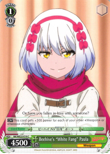 Beehive's "White Fang" Paula (NK/WE22-E19) [NISEKOI Extra Booster]