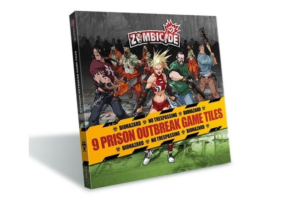 Zombicide: Season 2 Prison Outbreak: 9 Double Sided Tiles - Duel Kingdom