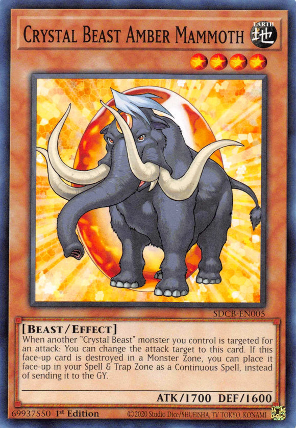 Crystal Beast Amber Mammoth [SDCB-EN005] Common