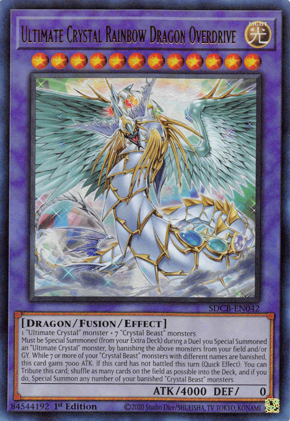 Ultimate Crystal Rainbow Dragon Overdrive [SDCB-EN042] Ultra Rare