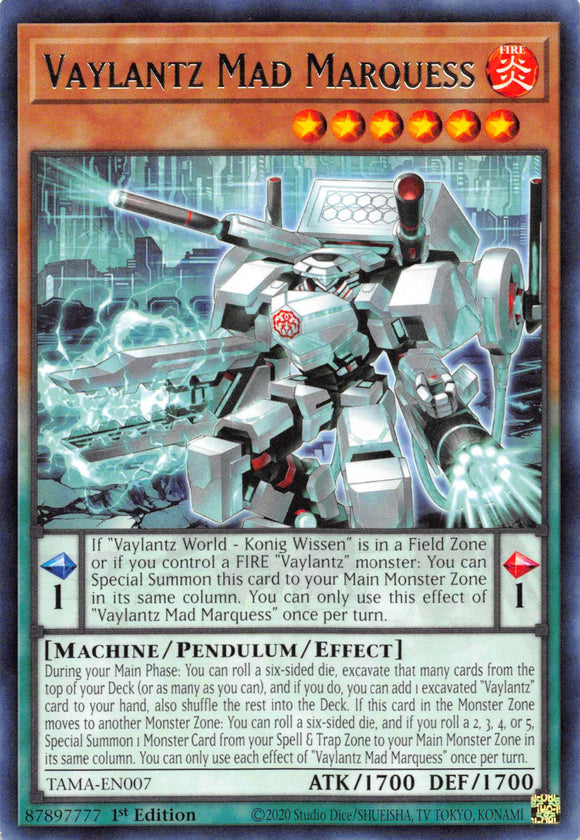 Vaylantz Mad Marquess [TAMA-EN007] Rare